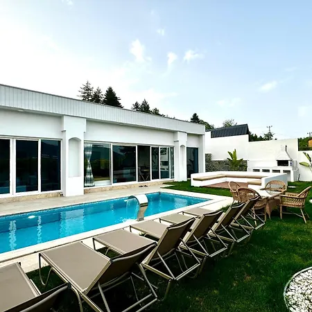 Sakarya Memnuniye De 2 1 Salon Isitma Havuzlu , Muhafazakar , Soemineli , Jakuzili 6 Kisilik Tatil Villasi